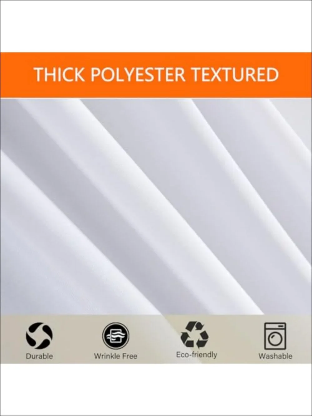2 Pack Fitted Tablecloth for 6 Foot Rectangle Tables Waterproof Polyester Table